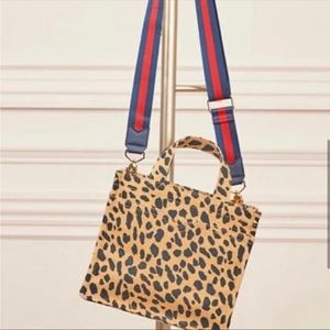 Stella & Dot Leopard Mini Crossbody Bag